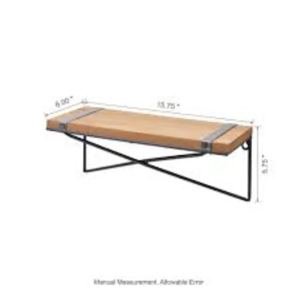 Glitzhome Decorative Ledge Floating Wall Shelf - Rustic Farmhouse Aesthetic
